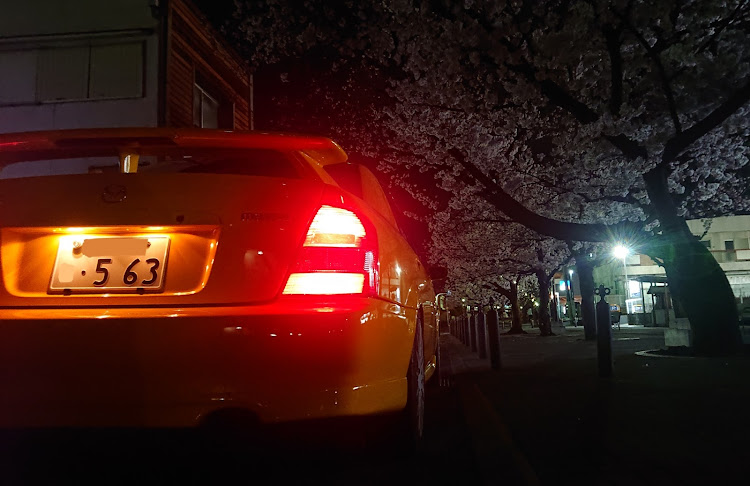 ファミリアの桜とコラボ🌸・桜・夜桜・洗車・ドライブに関するカスタム事例の投稿画像3枚目
