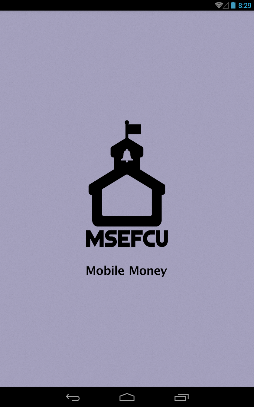 MSEFCU Mobile Money for Tablet Screen 1