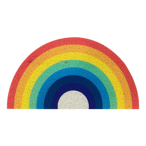 Title 3, Thickened Semi-circle Rainbow Wire Mat Bathroom...