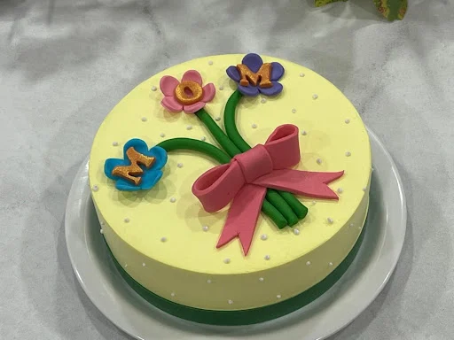 Mom Flower Chocolate Cake