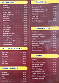 4 Point Restaurant menu 2