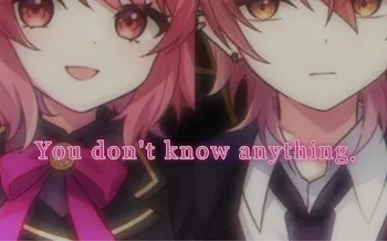 You don't know anything.