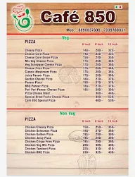 Cafe 850 NYG menu 6