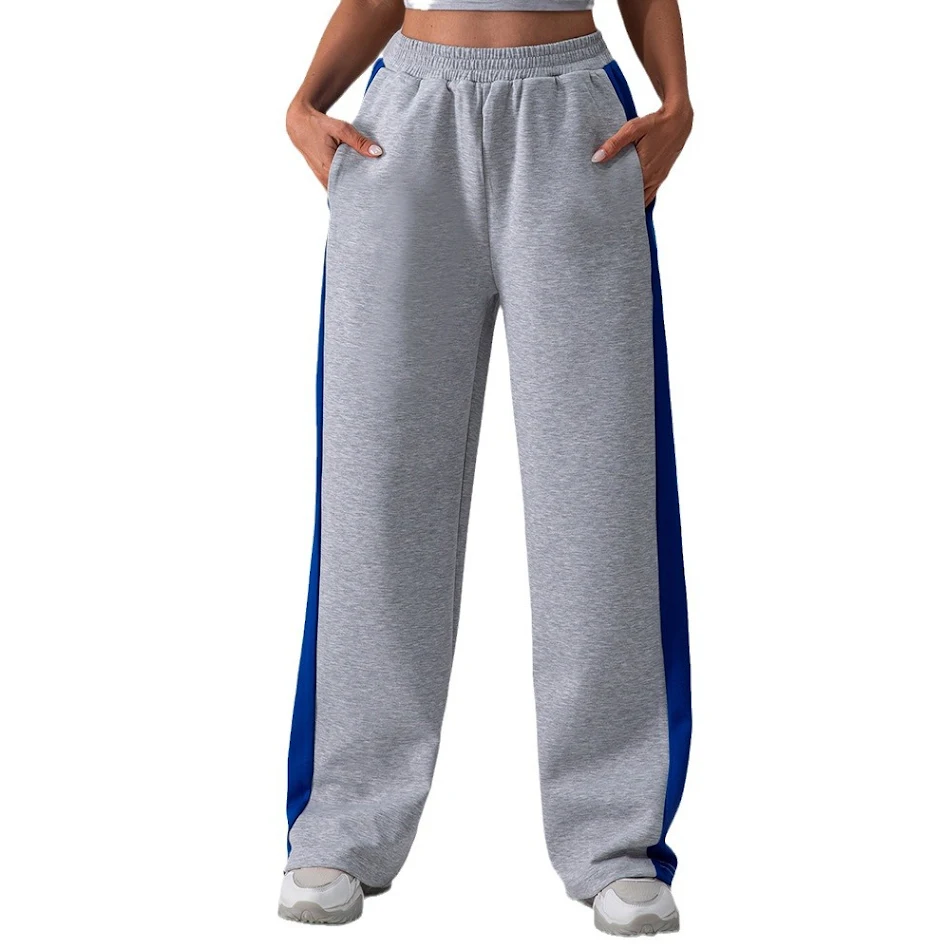 Dames Casual Broek met Hoge Taille, Europese en Amerikaanse Stijl, All-matching, Perfecte Buitenmode voor een Modieuze Look