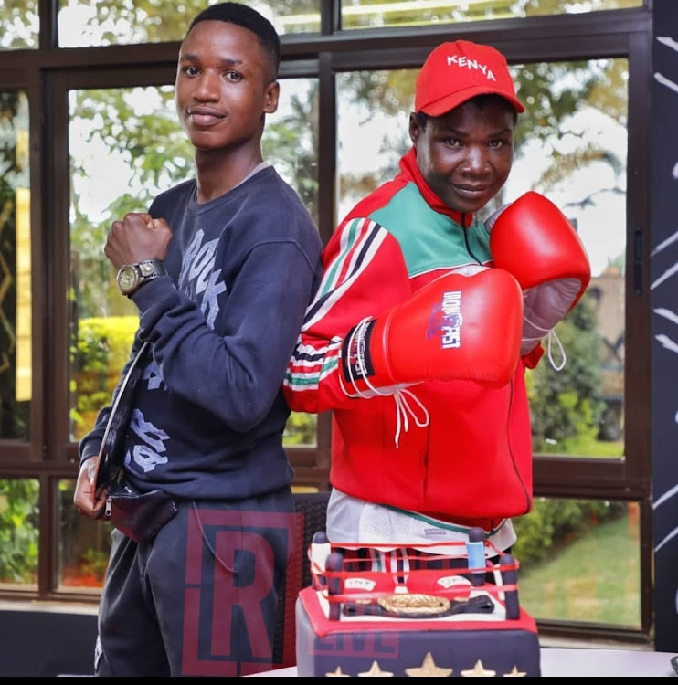 Charltone with his mum, Conjestina Achieng