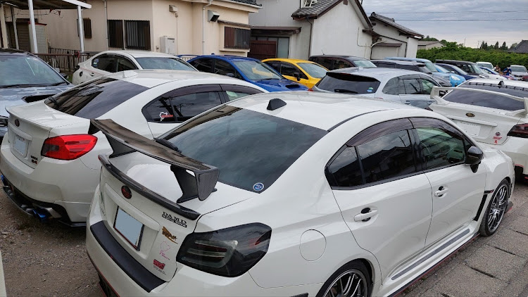 WRX S4のツーリングオフ会・楽しい休日・フロントスポイラー修理ちう。に関するカスタム事例の投稿画像7枚目