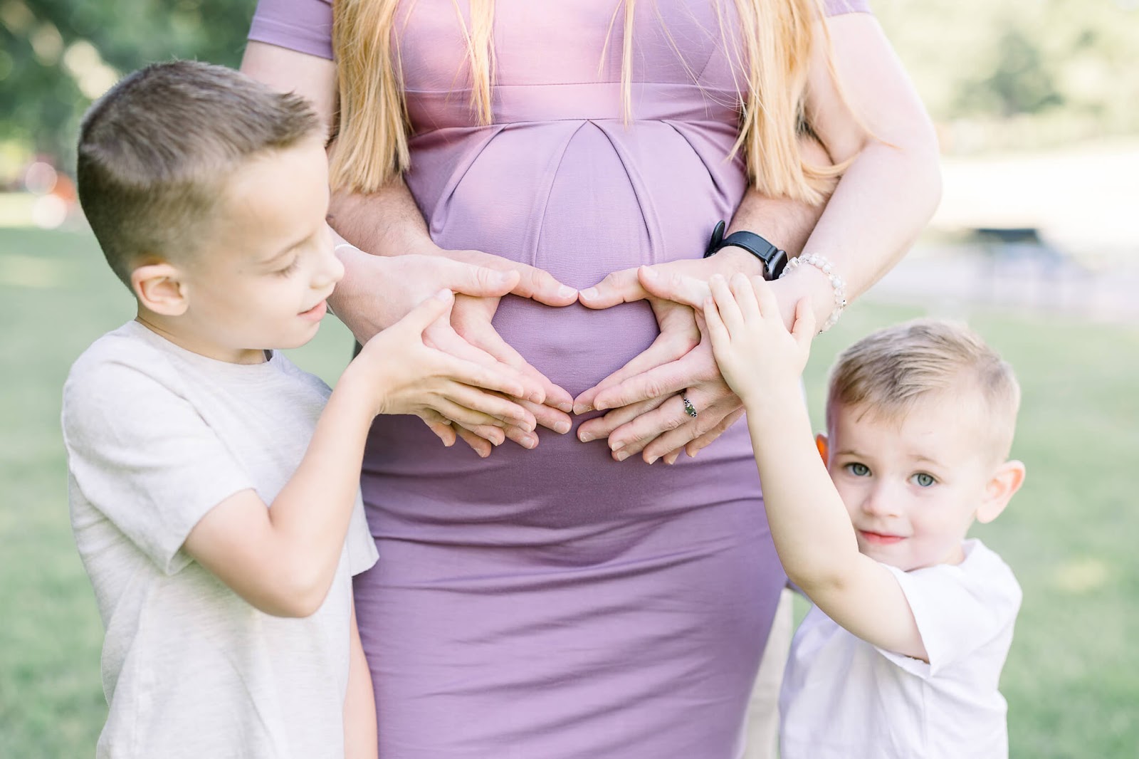 Pregnant Mother with kids