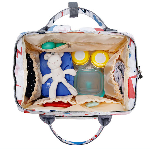 Title 3, Large-Capacity Printed Mommy Bag, Multifunction...