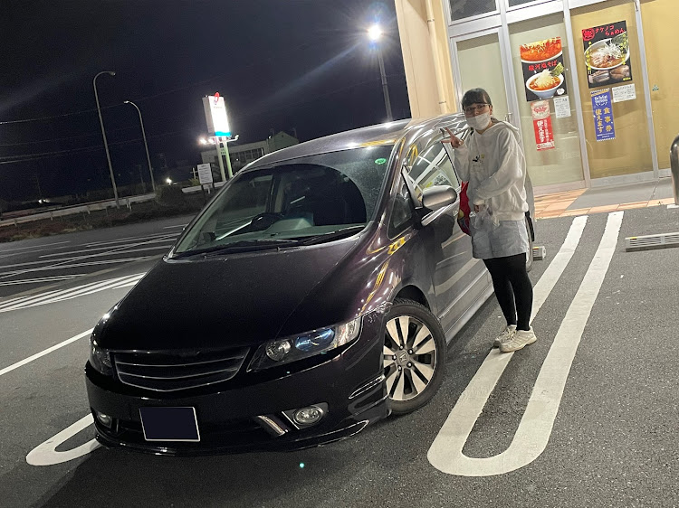 オデッセイのおはようございます😄・これからも娘の為の応援団長・娘との夜の買い出し(=´∀｀)人(´∀｀=)・安全運転で！・チームローガン東海に関するカスタム事例の投稿画像1枚目
