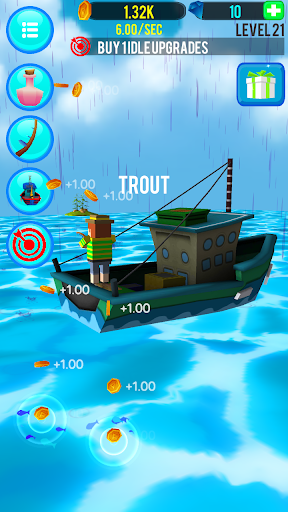 Screenshot Fishing Clicker Game