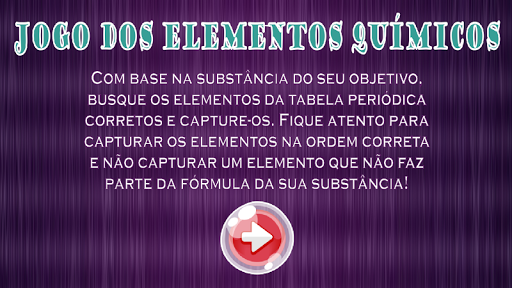 Jogo dos Elementos Químicos