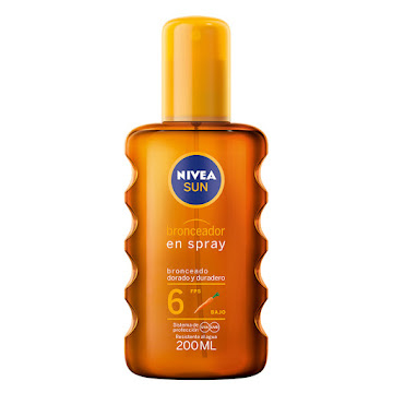 Bronceador Nivea Sun En Spray FPS6 Bajo x 200 ml  