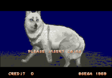 El perro de la escena inicial del juego Shadow Dancer