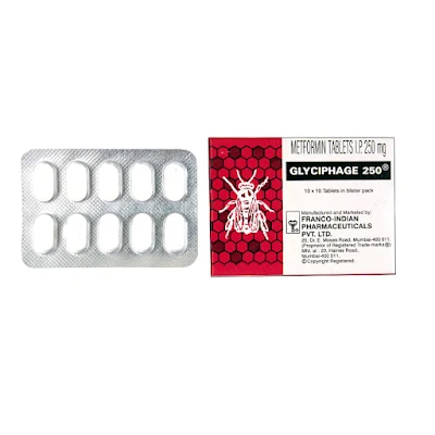 GLYCIPHAGE 250MG TAB 10'S