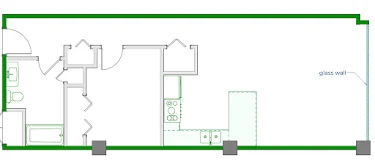 Keaton Floorplan Diagram 780 sq ft