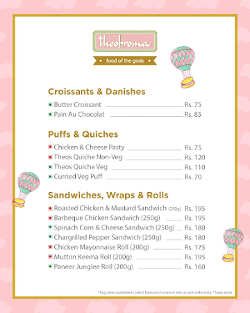 Theobroma menu 