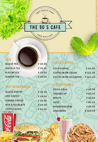 The 90's Cafe menu 1