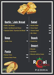 Real Spice Pizzeria menu 1