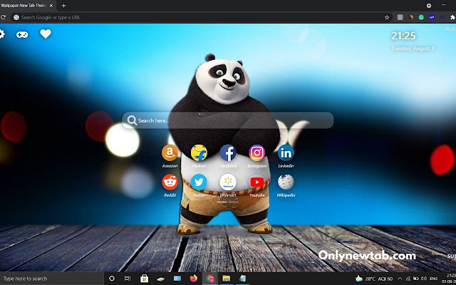 Panda Wallpaper New Tab Theme