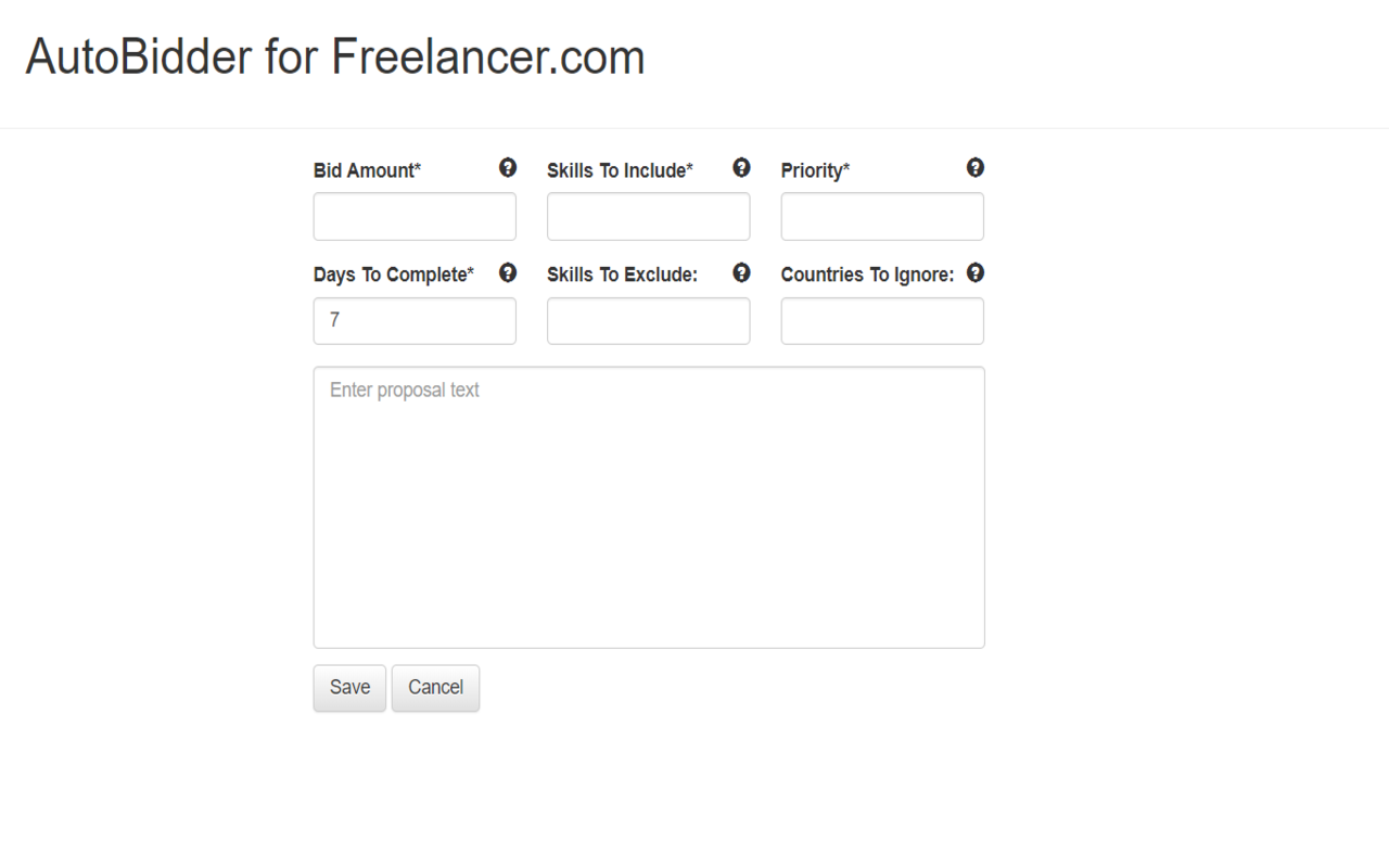 MultiFunctional Auto Bidder -> Freelancer.com Preview image 1