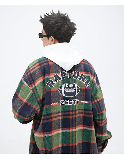 Title 12, Vintage Embroidered Textured Long Sleeve Shirt,...