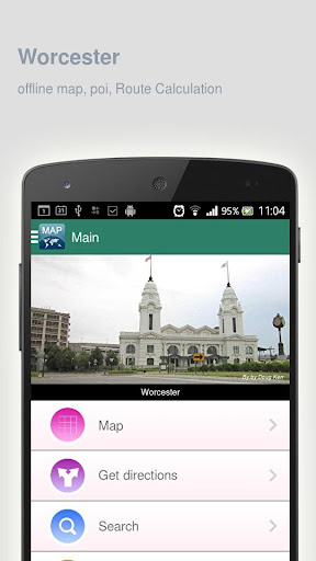 Worcester Map offline