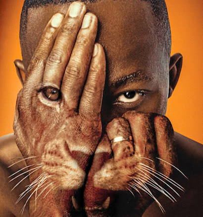 Marc-Gregory's portrait of rapper Khuli Chana is titled 'Cat With Nine Lives', a reference to the fact that he survived a shooting.