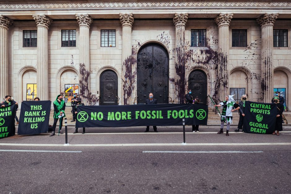 No more fossil fools banner