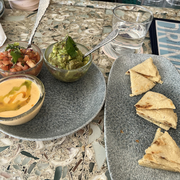 Trio with grilled tortillas