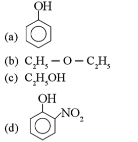 Physical properties of alcohols and phenols