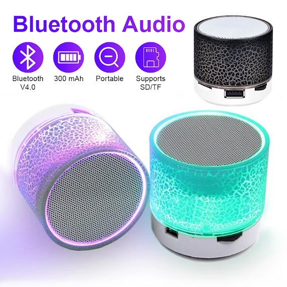 Loa Bluetooth Mini Không Dây, Loa S10 Co Led, Loa Trứng Nhấp Nháy Nghe Nhạc, Giá Rẻ, Công Nghệ Blutooth 5.0 Tặng Kèm Dây