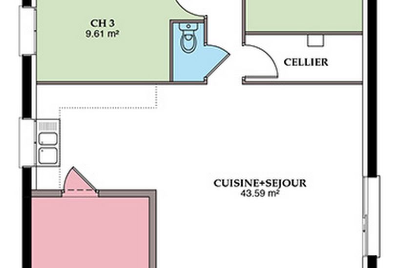  Vente Terrain + Maison - Terrain : 714m² - Maison : 89m² à Coulanges-lès-Nevers (58660) 