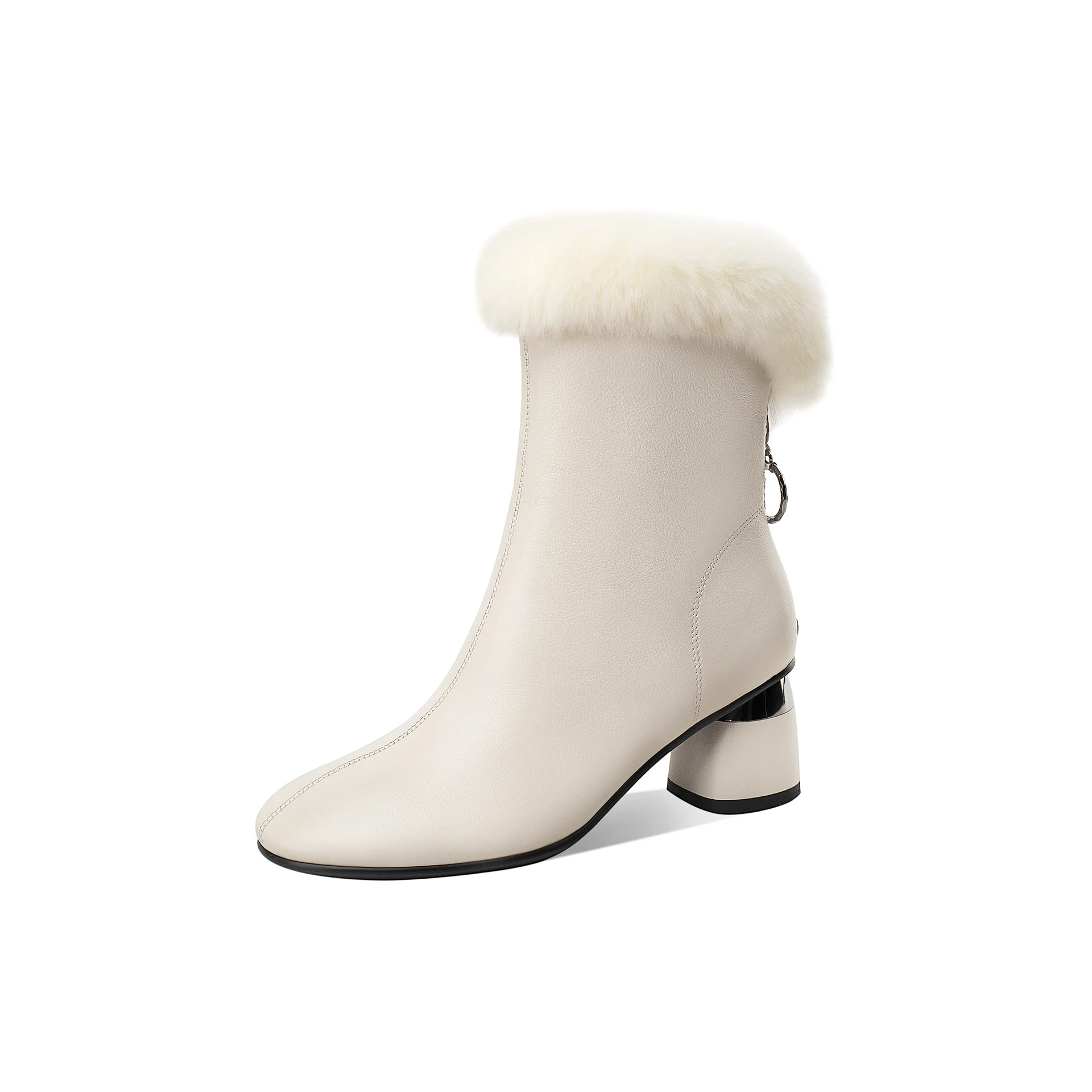 Title 7, Warme Leder Stiefeletten für Herbst und Winter ...