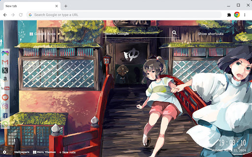 Spirited Away Haku and Chihiro Wallpapers New Tab