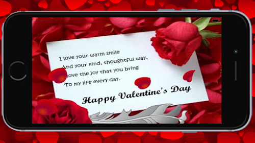 Android application Valentine Greetings Card screenshort