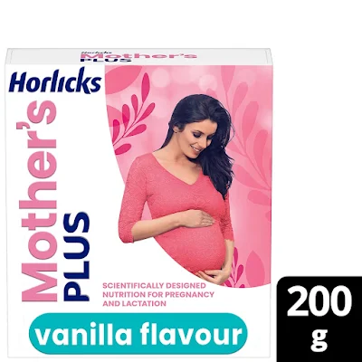 Horlicks Mother's Health & Nutrition Drink - Vanilla Flavour, No Added Sugar - 200 gm