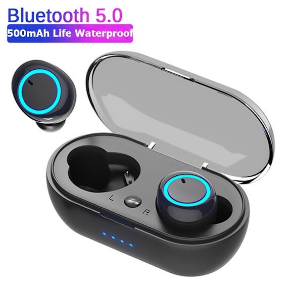 Tai Nghe Bluetooth Nhét Tai 5.0 Chống Ồn Nuowa Y50 Kèm Hộp Sạc