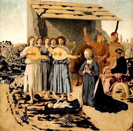 Paintings of the Birth of Christ, Piero della Francesca, Nativity, 1460