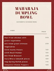 Maharaja Dumpling Bowl menu 2