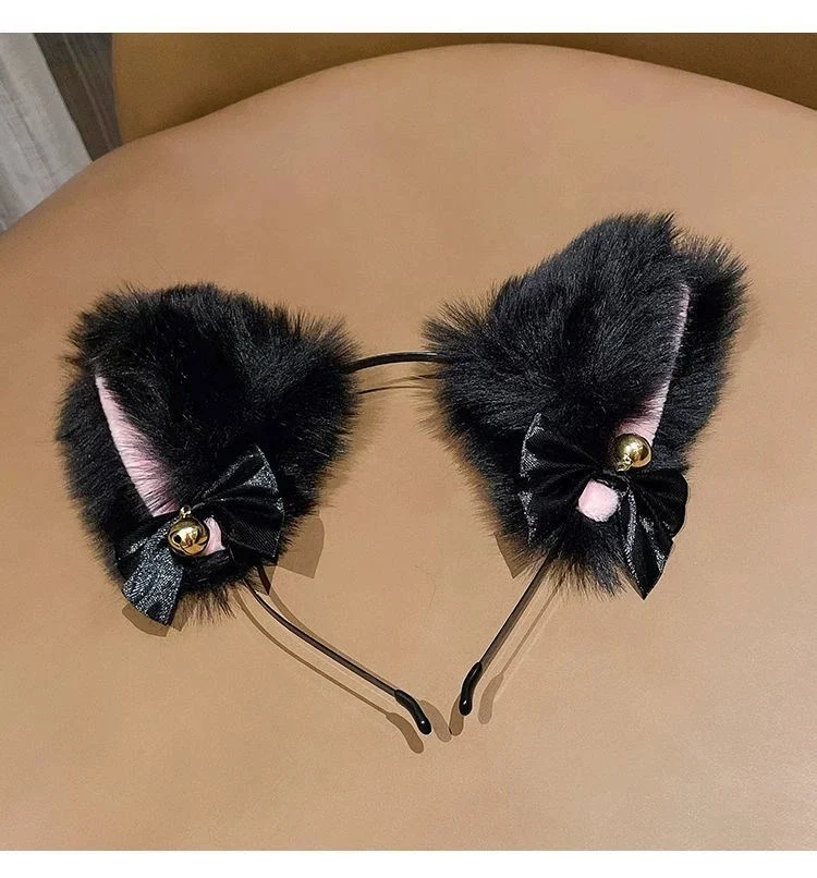 Title 2, Plišane Mačije Uši sa Zvoncima Headdress Idealn...