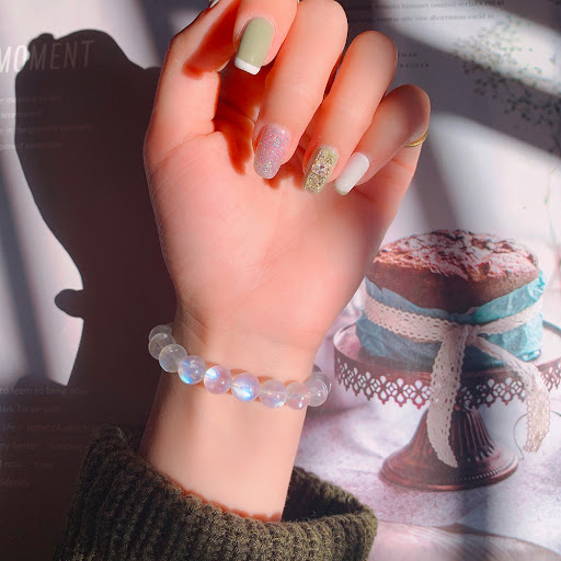 Title 1, Crystal Natural Cream Body Blue Moonlight Brace...