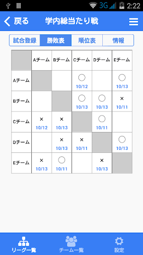 なんでもリーグ作成