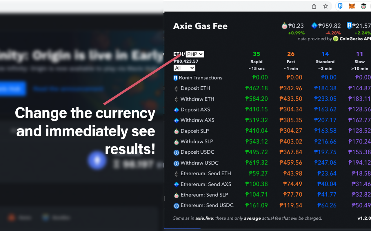 Axie Gas Fee Preview image 1