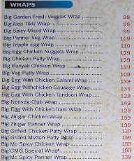 Kitty's Corner menu 1