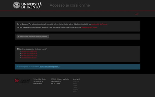 Moodle Dark Mode for UniTN