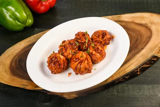 Veg Pan Fried Momos [6 Pieces]