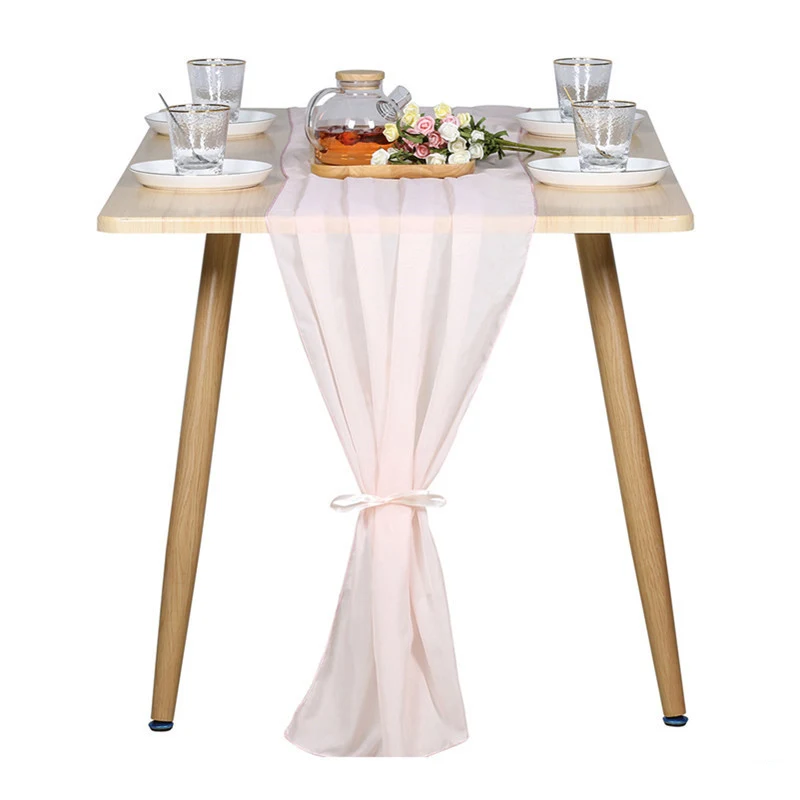 Chiffon Tischflagge für Hochzeiten im europäischen und amerikanischen Stil. Verschönere deine Hochzeit mit Eleganz und Flair.