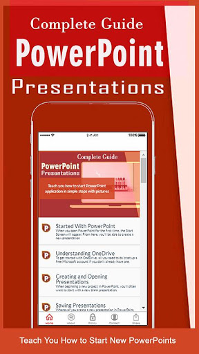 Screenshot Learn Feature of MS Powerpoint