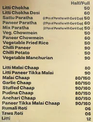 Mr. Littiwala menu 1