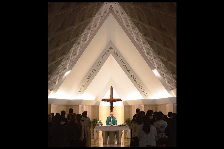 Pope Francis in Santa Marta chapel - 11 sept. 2015